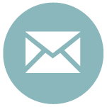 Blue email envelope icon